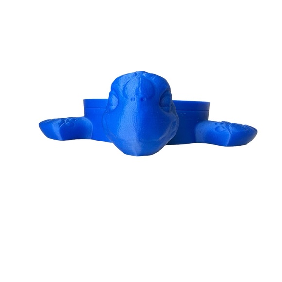 Two Piece Blue Turtle Soap Dish - Picture 5 of 5